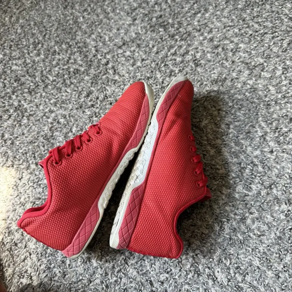 Nobull Womens Size 9 Outwork SuperFabric Trainer Red Athletic Shoe Sneaker READ